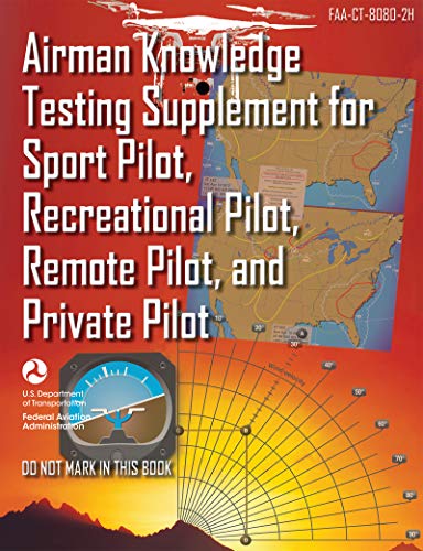 Stock image for Airman Knowledge Testing Supplement for Sport Pilot, Recreational Pilot, Remote Pilot, and Private Pilot (FAA-CT-8080-2H) for sale by HPB-Emerald