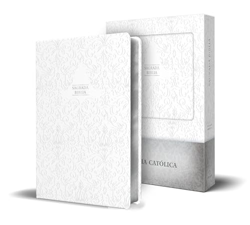 9781644731635: Biblia Catlica en espaol. Boda, bautizo, primera comunin, confirmacin y cumpleaos. Caja blanca regalo / Catholic Bible. Spanish-Language, Leathersoft,