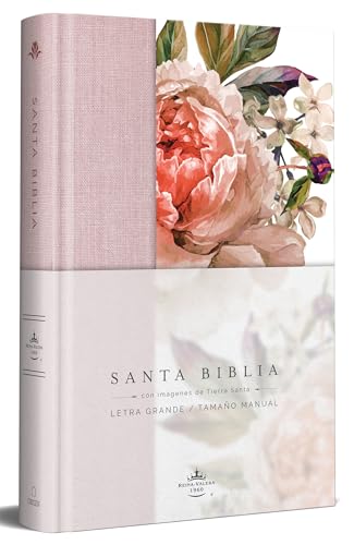 

Santa Biblia / Holy Bible : Biblia Reina Valera 1960, Pink, rosada con flores, Tamano Manual -Language: spanish