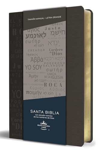 Beispielbild fr Biblia RVR 1960 letra grande tama?o manual, simil piel gris con nombres de Dios / Spanish Bible RVR 1960 Handy Size Large Print Leathersoft Grey with Names of zum Verkauf von SecondSale