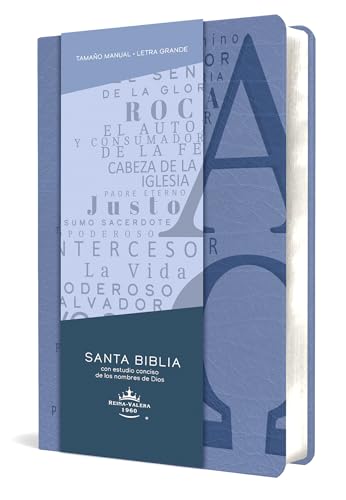 Beispielbild fr Biblia RVR 1960 letra grande tamaño manual, simil piel azul celeste con nombres de Dios / Spanish Bible RVR 1960 Handy Size Large Print Leathersoft Soft Blue zum Verkauf von BooksRun