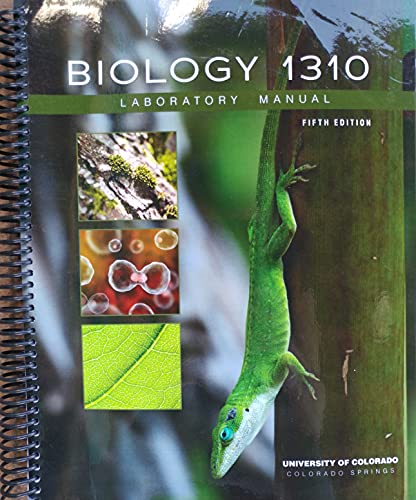 Beispielbild fr BIOLOGY 1310 CUSTOM LABORATORY MANUAL ED: 5TH YR: 2020 zum Verkauf von BooksRun