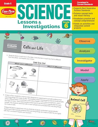 Beispielbild fr Science Lessons and Investigations, Grade 6 zum Verkauf von Russell Books