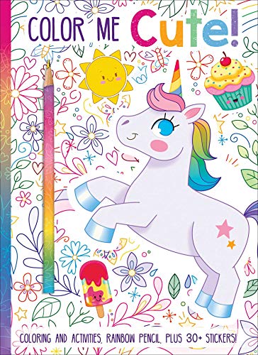 Beispielbild fr Color Me Cute! Coloring Book With Rainbow Pencil zum Verkauf von Blackwell's