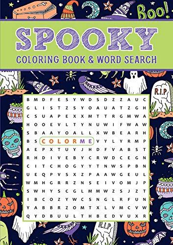 9781645174691: Spooky Coloring Book & Word Search