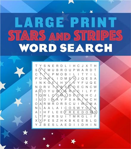 9781645175520: Large Print Stars and Stripes Word Search