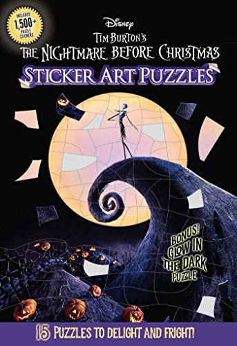 Imagen de archivo de Disney Tim Burton's The Nightmare Before Christmas Sticker Art Puzzles a la venta por Dream Books Co.