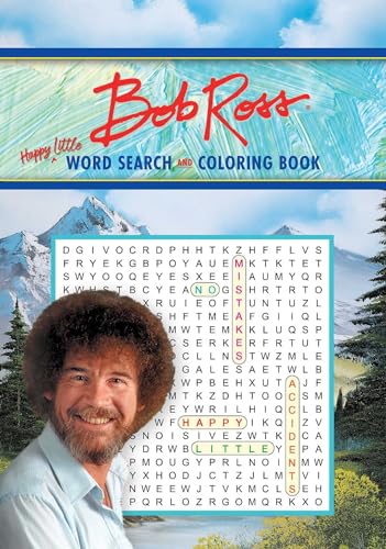 9781645175827: Bob Ross Word Search and Coloring Book (Coloring Book & Word Search)