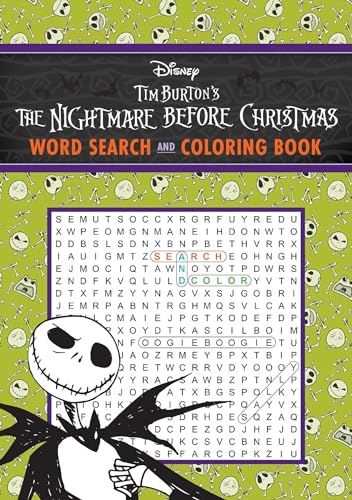 9781645176046: Disney Tim Burton's The Nightmare Before Christmas Word Search and Coloring Book (Coloring Book & Word Search)