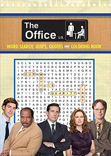 9781645176077: The Office Word Search, Quips, Quotes & Coloring Book (Coloring Book & Word Search)