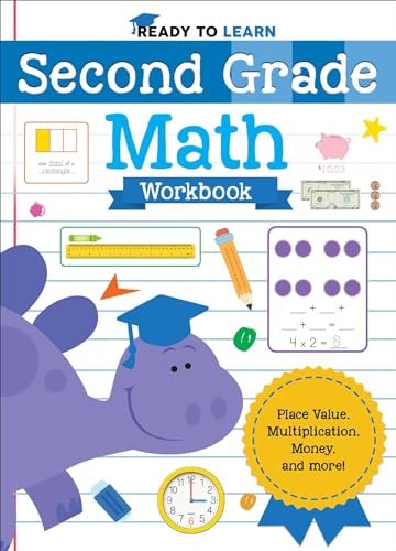 Imagen de archivo de Ready to Learn: Second Grade Math Workbook: Place Value, Multiplication, Money, and More! a la venta por Goodwill