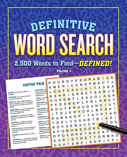 Beispielbild fr Definitive Word Search Volume 1 : 2,500 Words to Find--Defined zum Verkauf von Better World Books