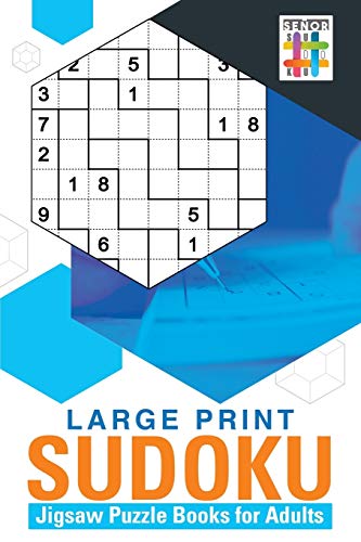Beispielbild fr Large Print Sudoku Jigsaw Puzzle Books for Adults zum Verkauf von GF Books, Inc.