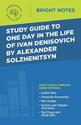 Stock image for Study Guide to One Day in the Life of Ivan Denisovich by Alexander Solzhenitsyn for sale by ThriftBooks-Dallas