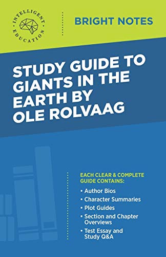 Stock image for Study Guide to Giants in the Earth by Ole Rolvaag for sale by GreatBookPrices