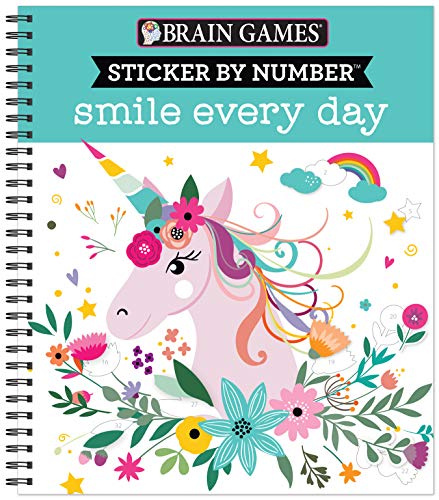Imagen de archivo de Brain Games - Sticker by Number: Smile Every Day a la venta por Read&Dream