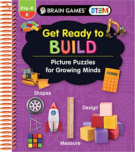 Beispielbild fr Brain Games Stem - Get Ready to Build: Picture Puzzles for Growing Minds (Workbook) zum Verkauf von Buchpark