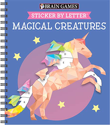 Beispielbild fr Brain Games - Sticker by Letter: Magical Creatures (Sticker Puzzles - Kids Activity Book) zum Verkauf von Blackwell's