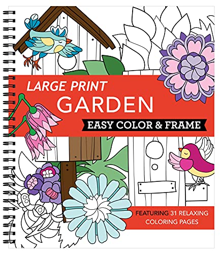 NEW Simple 1-2-3 Color and Frame Christmas Spiral Coloring Book