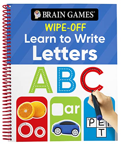 Beispielbild fr Brain Games Wipe-Off - Learn to Write: Letters (Kids Ages 3 to 6) zum Verkauf von Greenway