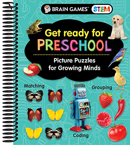 Stock image for Brain Games STEM - Get Ready for Preschool: Picture Puzzles for Growing Minds (Workbook) for sale by SecondSale