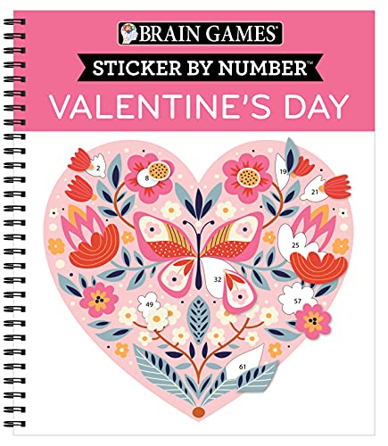 Brain Games - Sticker by Number: Valentine's Day [Book]