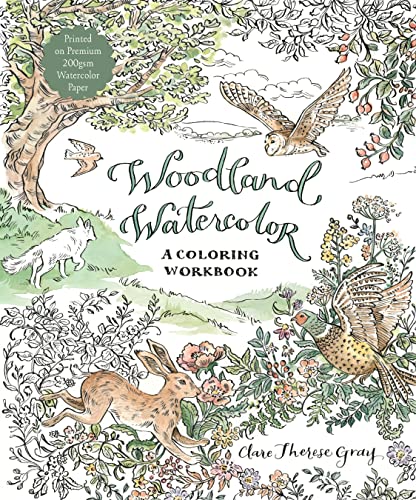 9781645676119: Woodland Watercolor: A Coloring Workbook