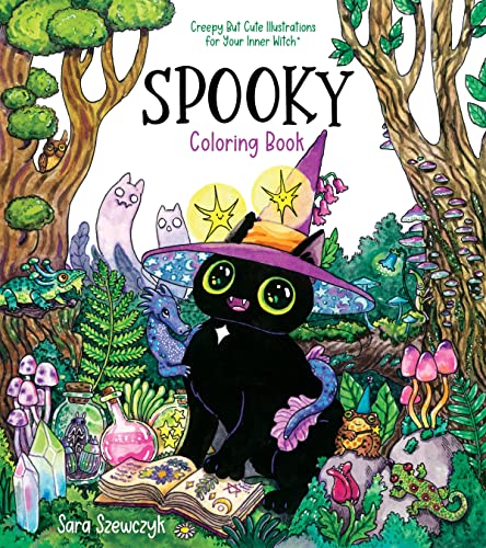 9781645679776: Spooky Coloring Book: Creepy But Cute Illustrations for Your Inner Witch