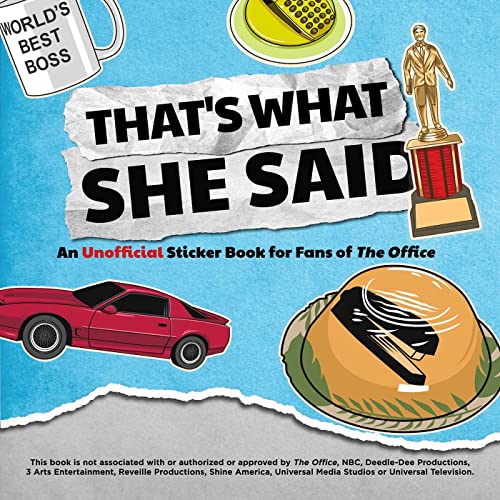 9781646041893: That's What She Said: An Unofficial Sticker Book for Fans of The Office