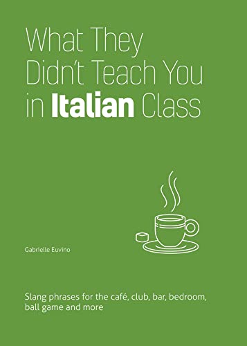 Beispielbild fr What They Didn't Teach You in Italian Class: Slang Phrases for the Cafe, Club, Bar, Bedroom, Ball Game and More (Slang Language Books) zum Verkauf von Monster Bookshop