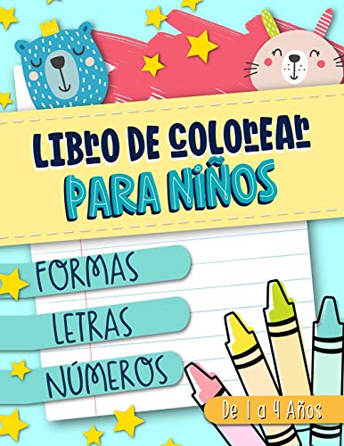  28 libros para colorear para niños de 2 a 4 años, 4 a