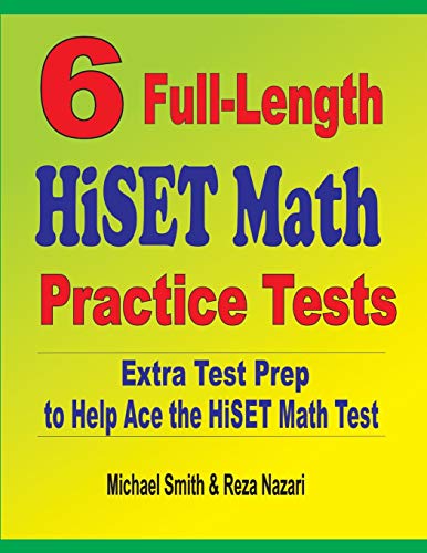 9781646127184: 6 Full-Length HiSET Math Practice Tests: Extra Test Prep to Help Ace the HiSET Math Test