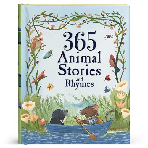 Beispielbild fr 365 Animal Stories and Rhymes: Short Nursery Rhymes, Fairy Tales and Bedtime Collections for Children (Childrens Padded Storybook Treasury) zum Verkauf von Zoom Books Company