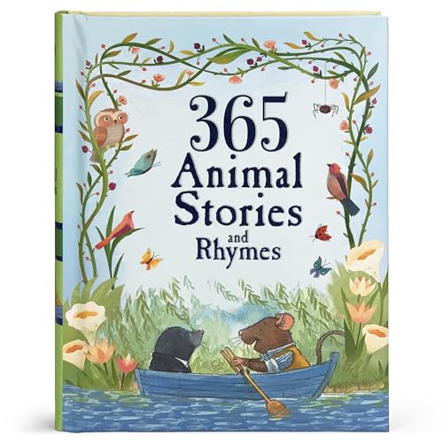 Stock image for 365 Animal Stories and Rhymes: Short Nursery Rhymes, Fairy Tales and Bedtime Collections for Children (Children's Padded Storybook Treasury) for sale by Once Upon A Time Books