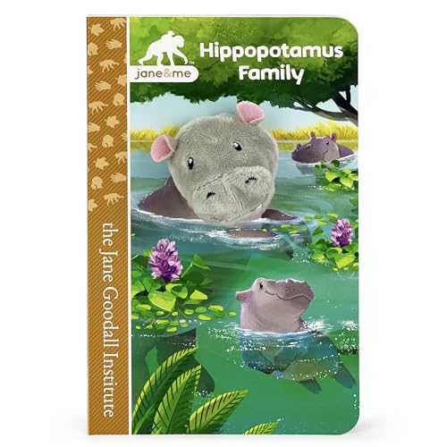 Imagen de archivo de Hippopotamus Family: A Jane & Me Finger Puppet Board Book for Toddlers (Jane Goodall Institute) (Jane & Me: Jane Goodall Institute Children's Tall Interactive Finger Puppet Board Book) a la venta por SecondSale