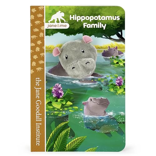 Stock image for Hippopotamus Family: A Jane & Me Finger Puppet Board Book for Toddlers (Jane Goodall Institute) (Jane & Me: Jane Goodall Institute Children's Tall Interactive Finger Puppet Board Book) for sale by SecondSale