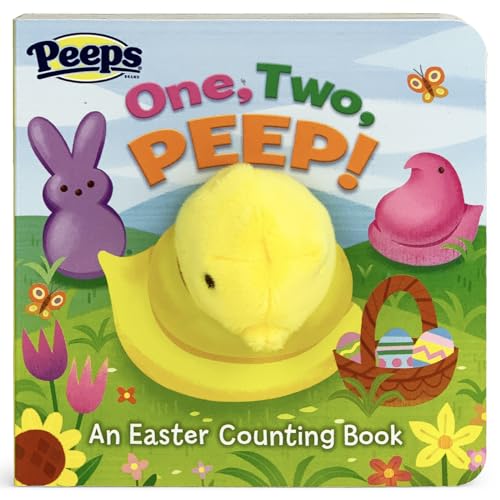 Stock image for One, Two, PEEP!: Peeps Finger Puppet Board Book Easter Basket Gifts or Stuffer Ages 0 - 3 for sale by SecondSale