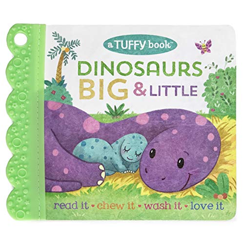 Beispielbild fr Tuffy Dinosaurs Big & Little Book - Washable, Chewable, Unrippable Pages With Hole For Stroller Or Toy Ring, Teether Tough, Ages 0-3 (Baby's Unrippable) (A Tuffy Book) zum Verkauf von BooksRun
