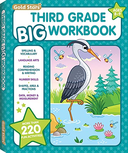 Stock image for 3rd Grade BIG Workbook All Subjects for Kids 8 - 9 includes 220+ Activities, Spelling, Grammar, Reading Comprehension, Writing, Math, and More for sale by Seattle Goodwill