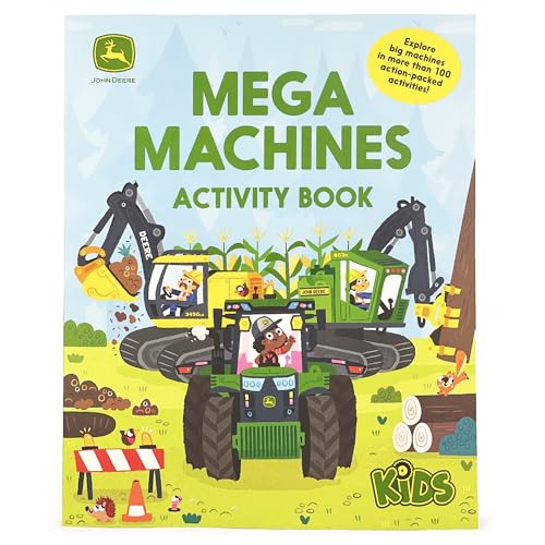 Stock image for John Deere Kids: Mega Machines Tractor and Truck Puzzles, Mazes & Coloring Activity Book for Boys 4-8, More than 100 Activities for sale by SecondSale
