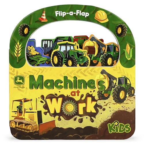 Beispielbild fr John Deere Kids Machines at Work: Explore Tractors, Vehicles, & Tools Around the Farm - Children's Lift-A-Flap Board Book (John Deere Kids; Flip-a-Flap Children's Interactive Take-Along Board Books) zum Verkauf von ZBK Books