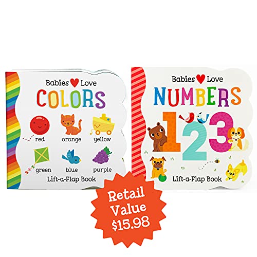 Stock image for Babies Love Colors & Numbers 2-pack - A Lift-a-Flap Board Book Bundle Set for Babies and Toddlers, Ages 0-4 for sale by Books Unplugged