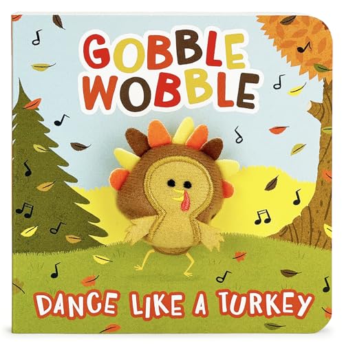 Stock image for Gobble Wobble Finger Puppet Thanksgiving Board Book Kids Ages 0-4 (Children's Thanksgiving Interactive Finger Puppet Board Book) for sale by Gulf Coast Books