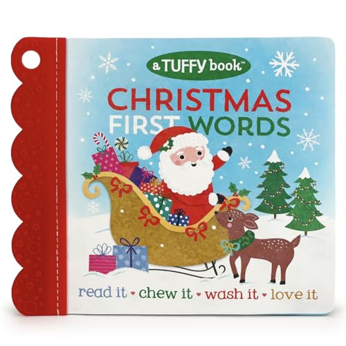 Stock image for Christmas First Words: A Tuffy Book (Baby's Christmas Unrippable Picture Book With Attached Teether) for sale by Lakeside Books