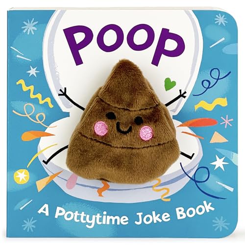 Stock image for Poop! - Funny Finger Puppet Board Book Encouraging Potty Training, Ages 1-4 (Childrens Interactive Finger Puppet Board Book) for sale by Red's Corner LLC