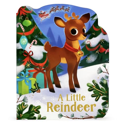 Stock image for A Little Reindeer - A Reindeer-Shaped Christmas Board Book (Small Shaped Children's Christmas Board Book) for sale by SecondSale