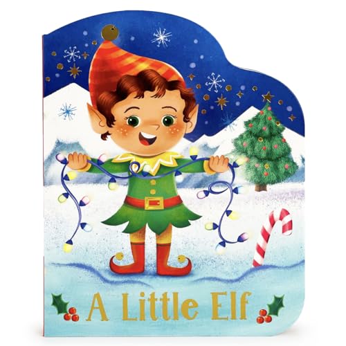 Stock image for A Little Elf - An Elf-Shaped Christmas Board Book (Small Shaped Children's Christmas Board Book) for sale by Your Online Bookstore