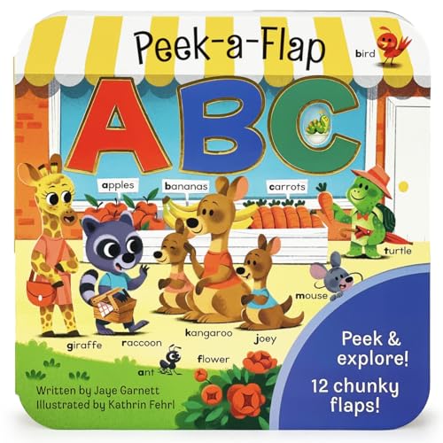 Beispielbild fr Peek-a-Flap ABC - Lift-a-Flap Board Book for Curious Minds and Little Learners; Toddlers & Kids Early Learning Alphabet Book from A to Z zum Verkauf von Decluttr