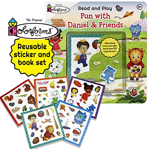 Imagen de archivo de Daniel Tiger's Neighborhood Fun With Daniel And Friends - Colorforms Reusable Sticker Activity Book Clings For Toddlers 3-7 a la venta por ZBK Books