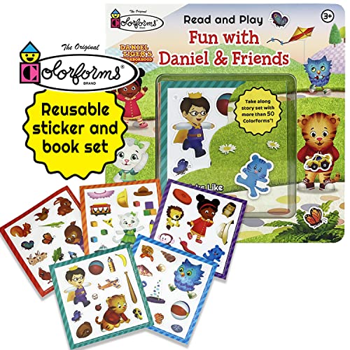 Stock image for Daniel Tiger's Neighborhood Fun With Daniel And Friends - Colorforms Reusable Sticker Activity Book Clings For Toddlers 3-7 for sale by ZBK Books